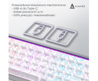 Ajazz NK68 Red Switch biała - 1536378 - zdjęcie 7